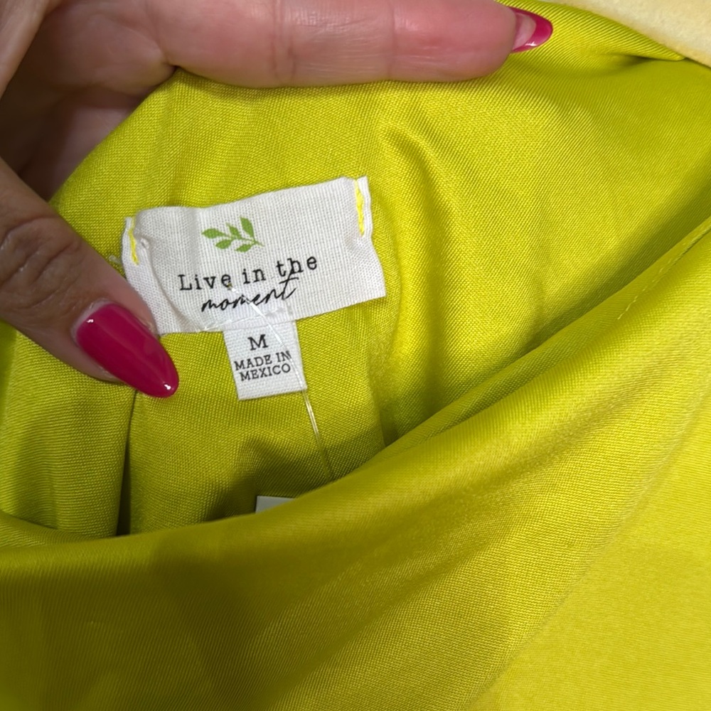 Live in the Moment Chic One-Shoulder Lime Green Top - Picture 2 of 7